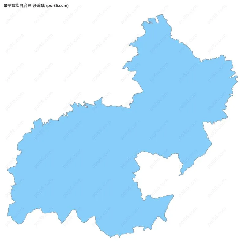 沙湾镇边界地图