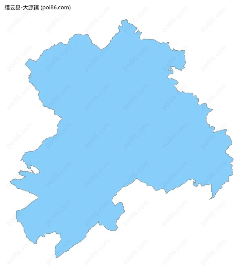 大源镇边界地图