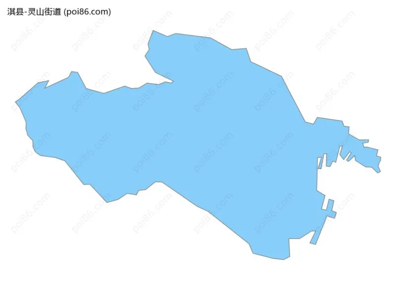 灵山街道边界地图