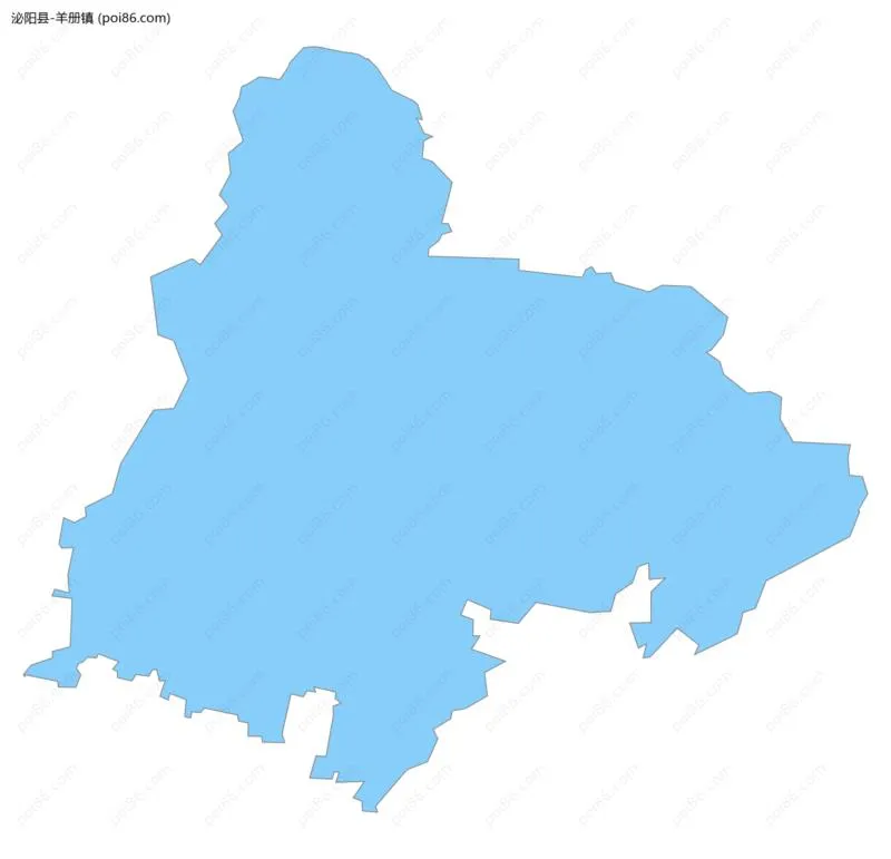 羊册镇边界地图