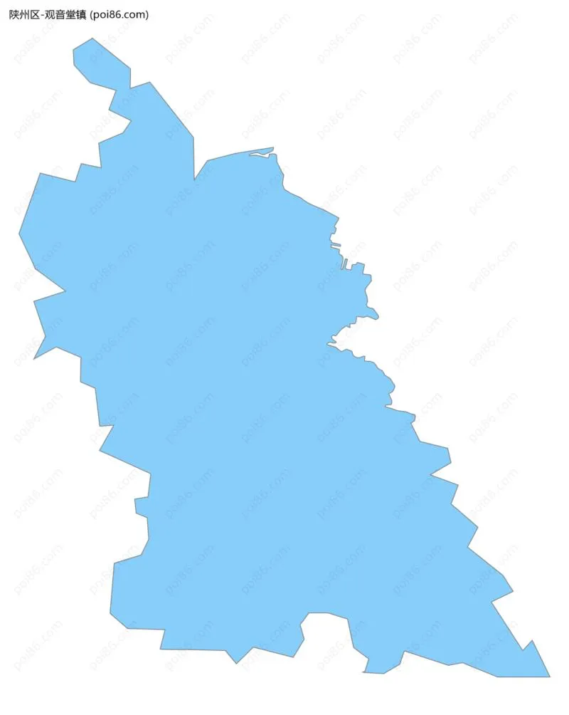 观音堂镇边界地图