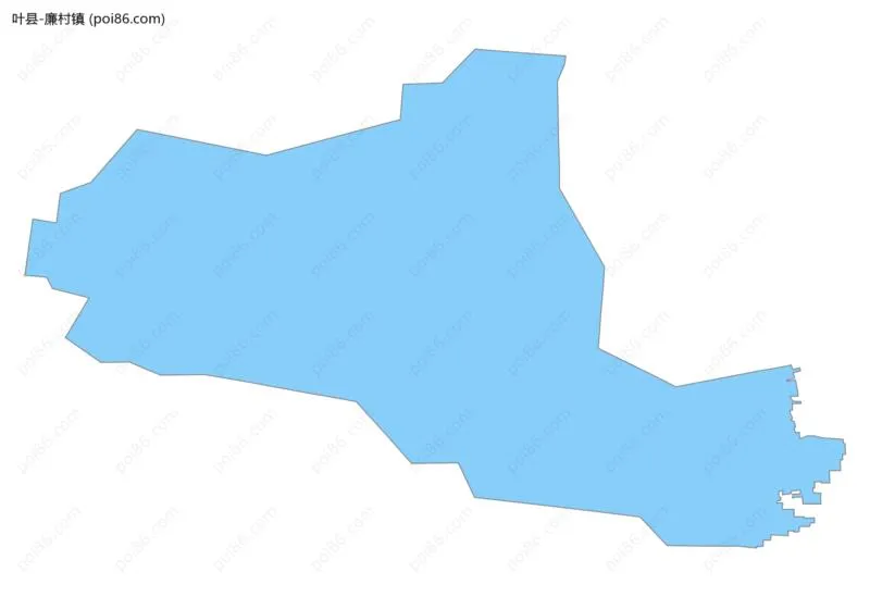 廉村镇边界地图