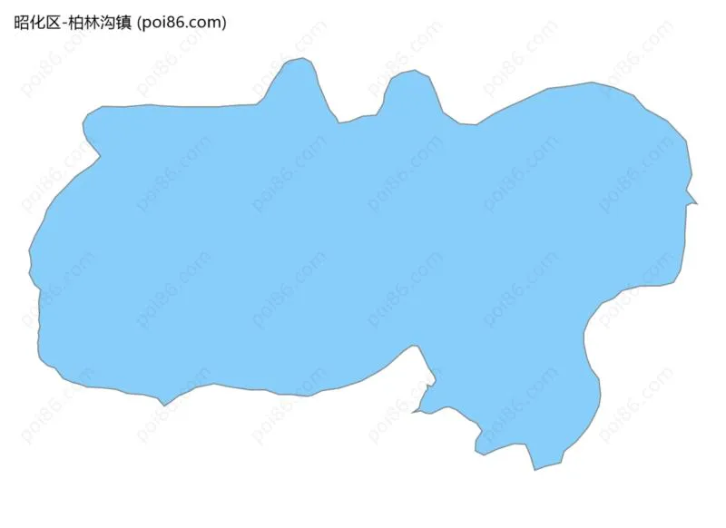 柏林沟镇边界地图