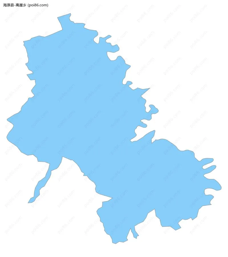 高崖乡边界地图