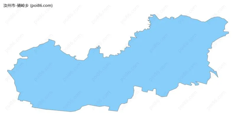 骑岭乡边界地图