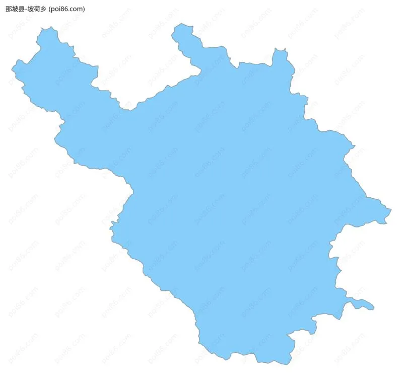 坡荷乡边界地图