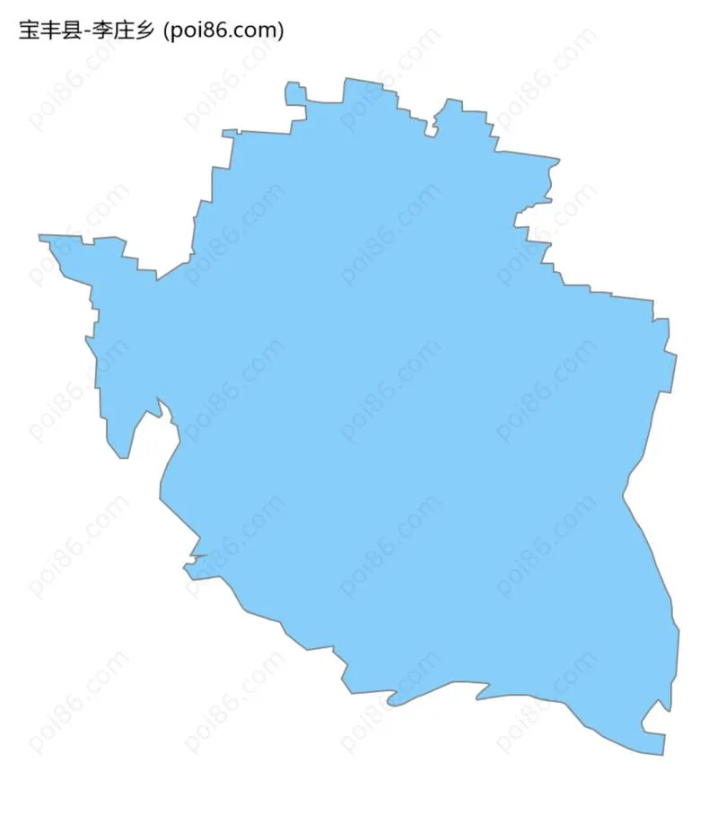 李庄乡边界地图