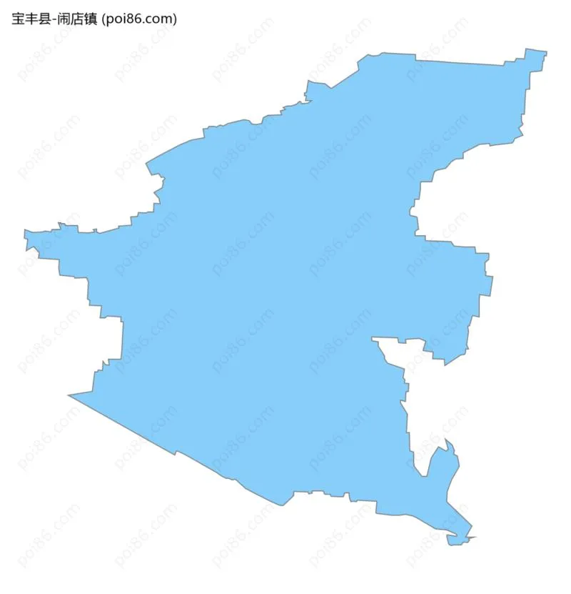 闹店镇边界地图