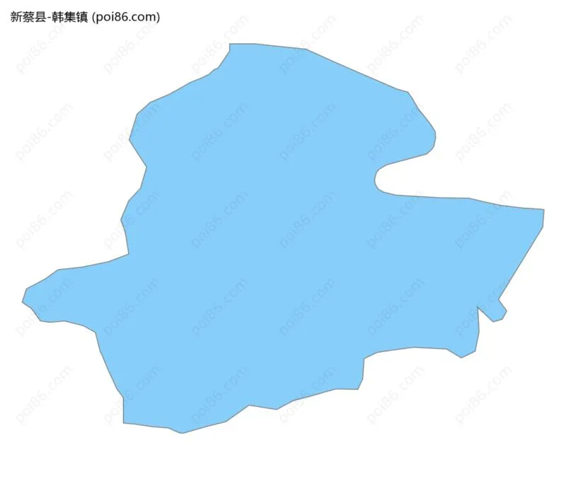 韩集镇边界地图