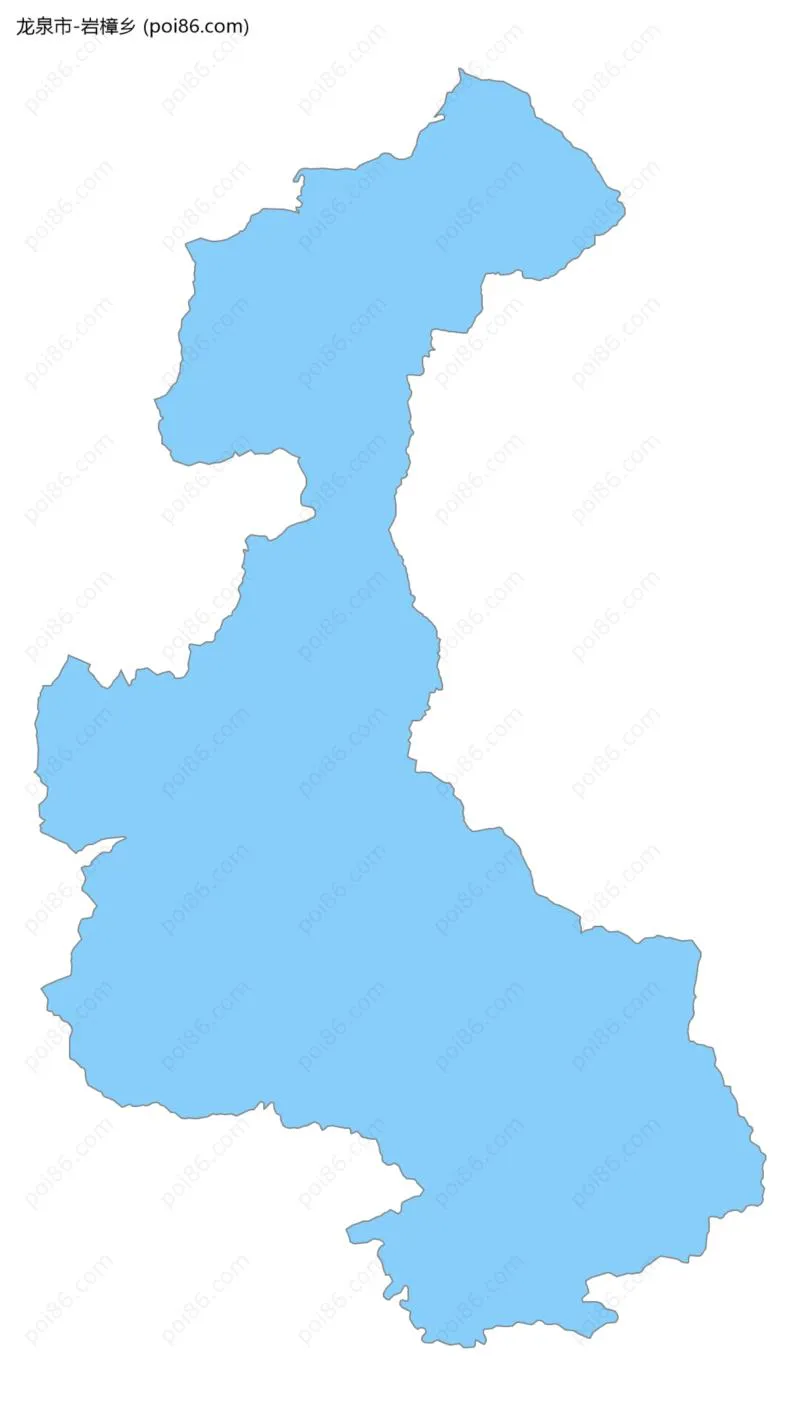 岩樟乡边界地图