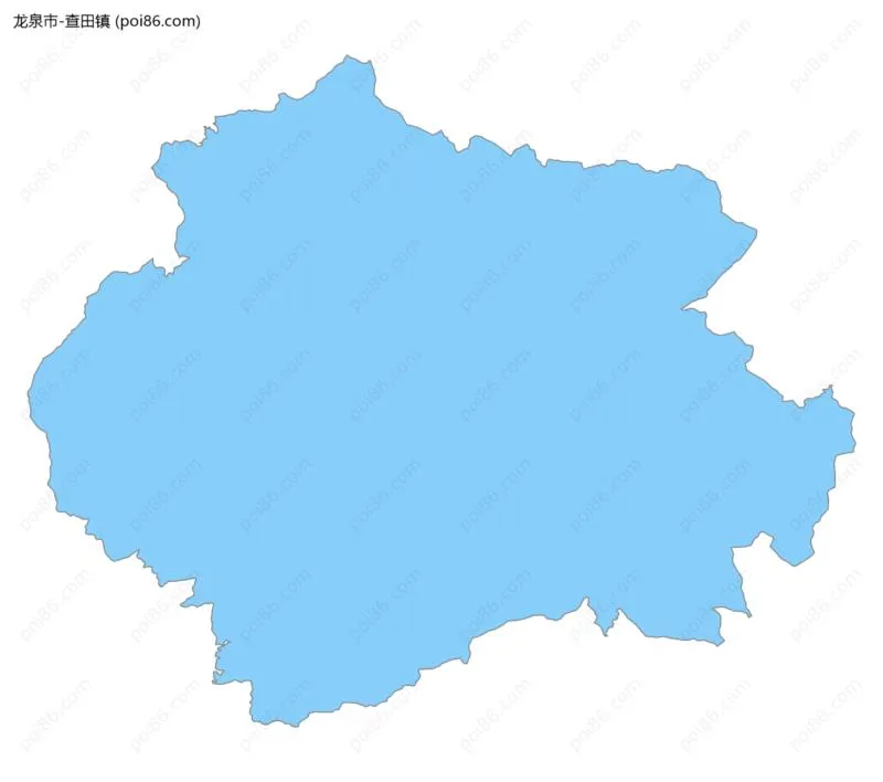 查田镇边界地图