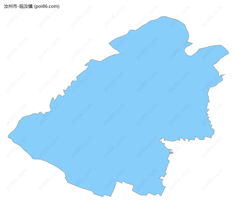 临汝镇边界地图