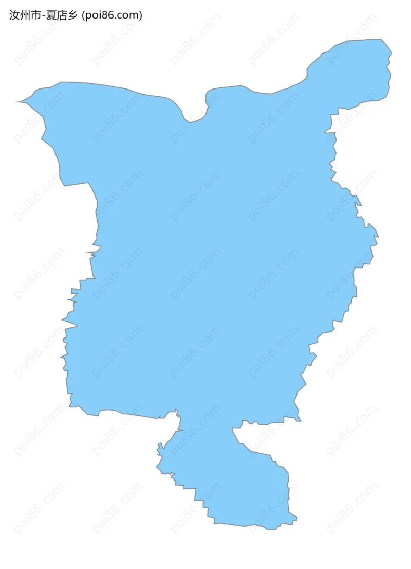 夏店乡边界地图