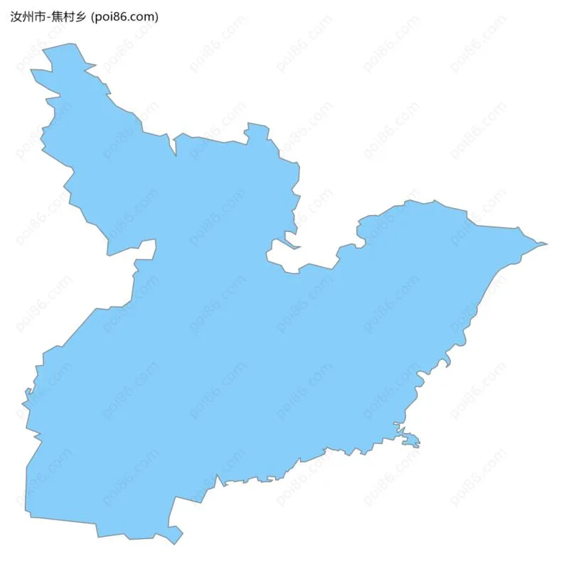 焦村乡边界地图