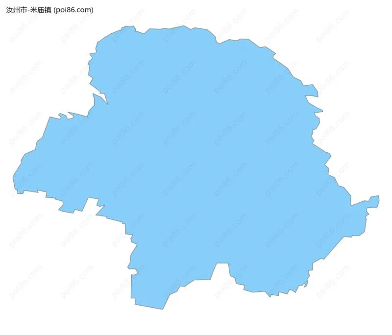 米庙镇边界地图