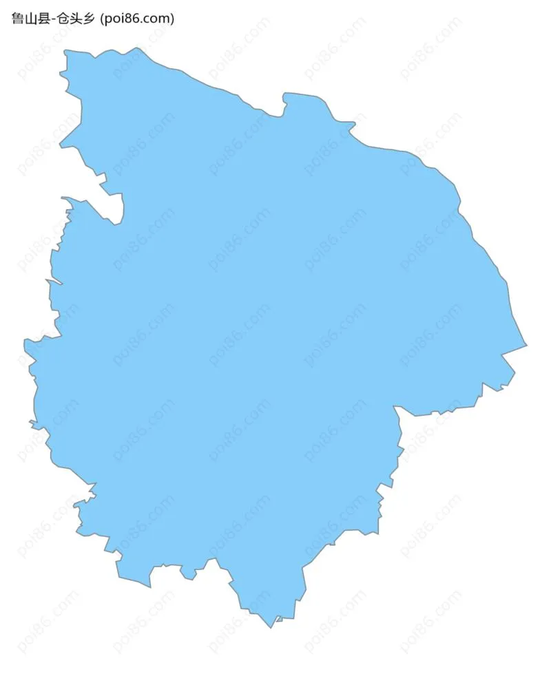 仓头乡边界地图