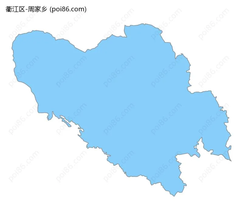 周家乡边界地图