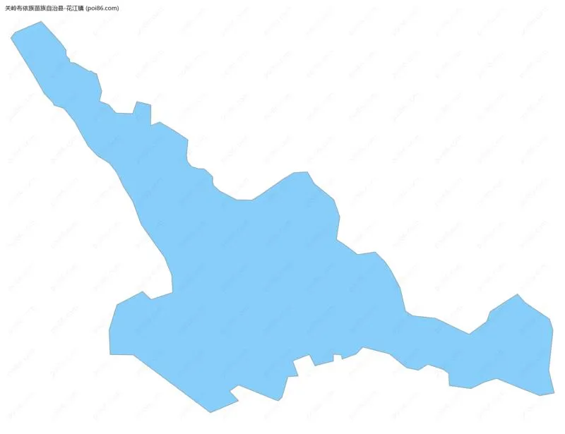 花江镇边界地图