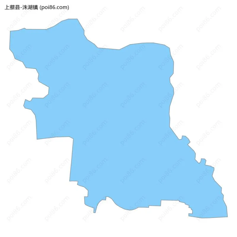 洙湖镇边界地图