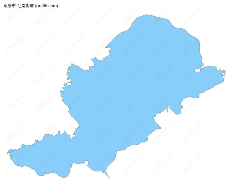 江南街道边界地图