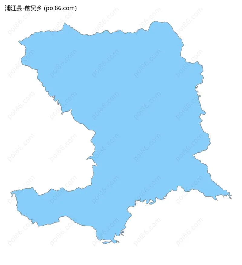 前吴乡边界地图