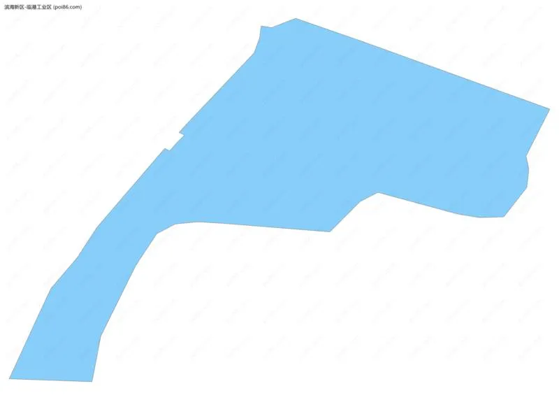 临港工业区边界地图