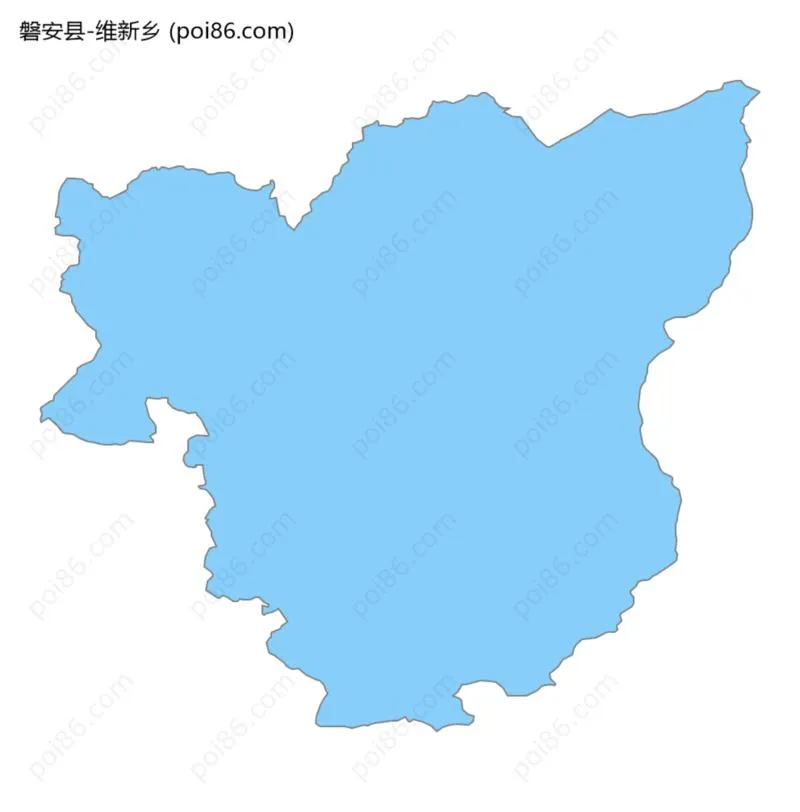 维新乡边界地图