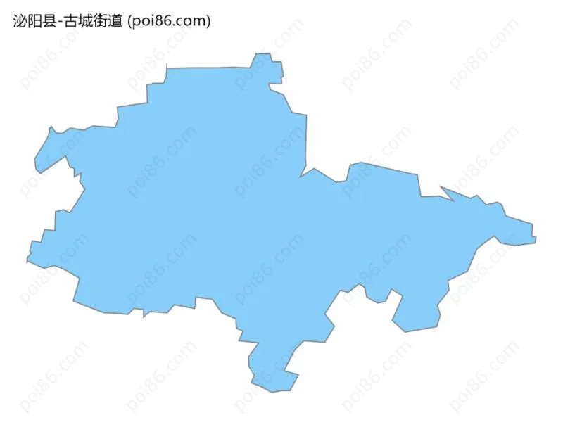 古城街道边界地图