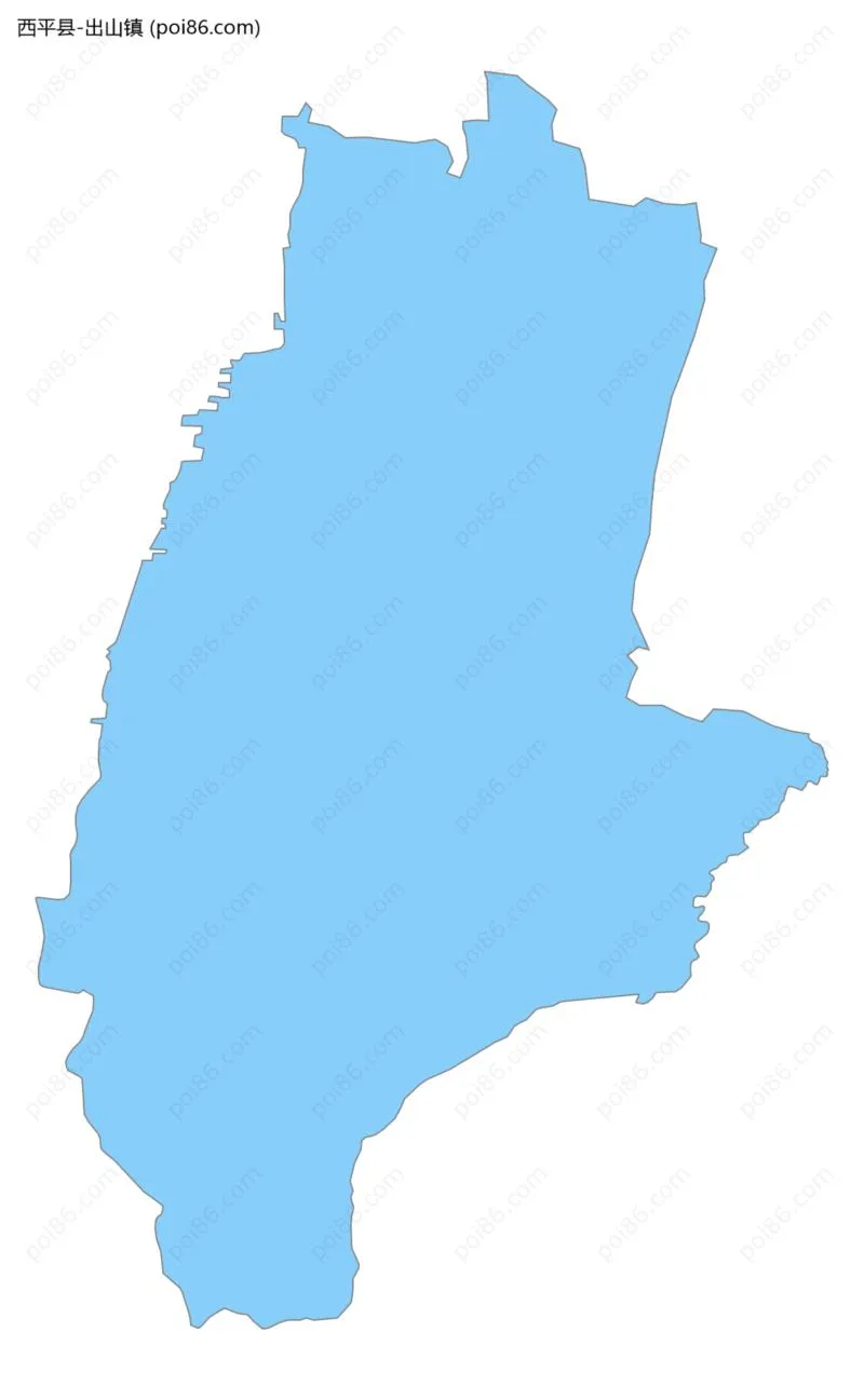 出山镇边界地图