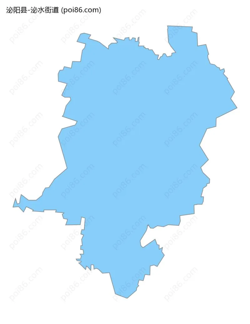 泌水街道边界地图