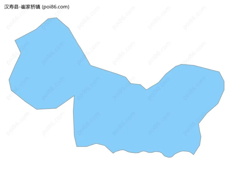 崔家桥镇边界地图