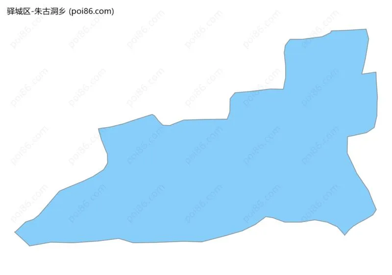 朱古洞乡边界地图