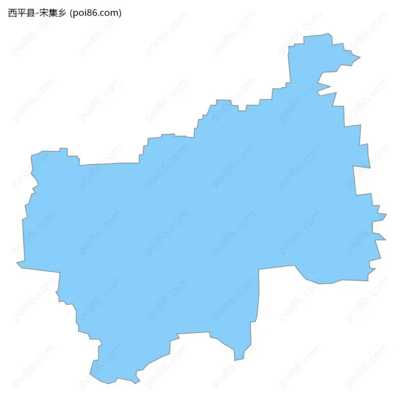 宋集乡边界地图