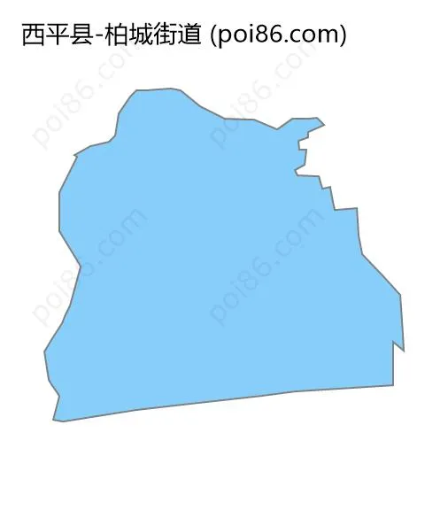 柏城街道边界地图