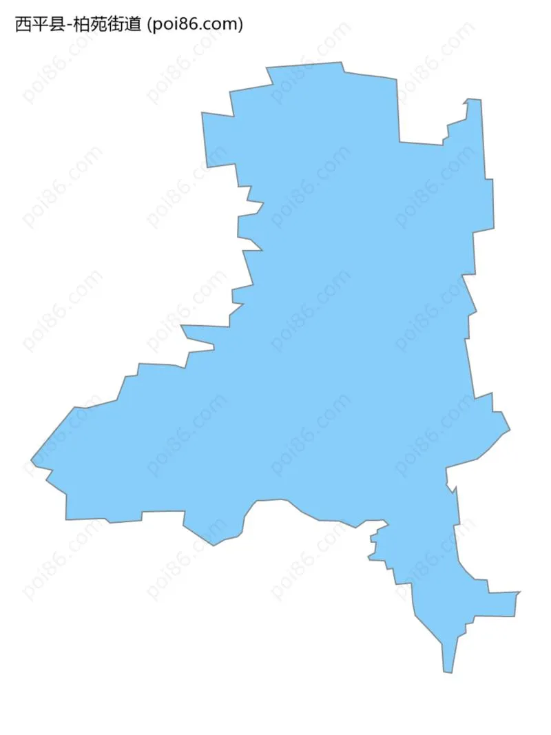 柏苑街道边界地图