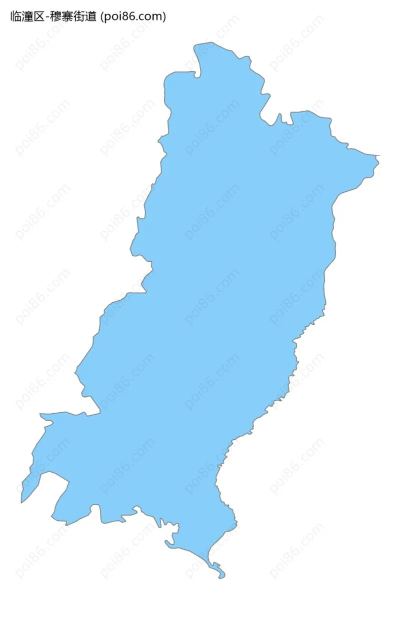 穆寨街道边界地图