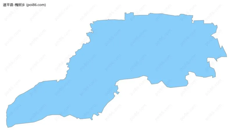 槐树乡边界地图