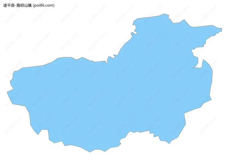 查岈山镇边界地图