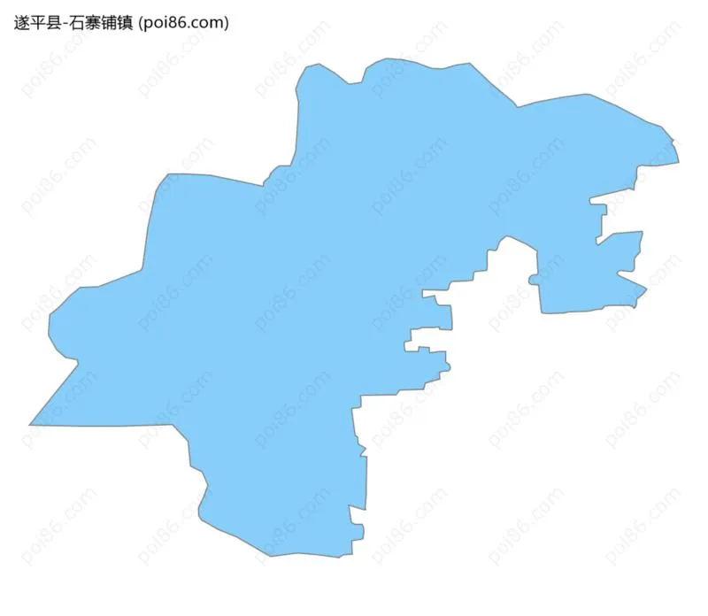 石寨铺镇边界地图