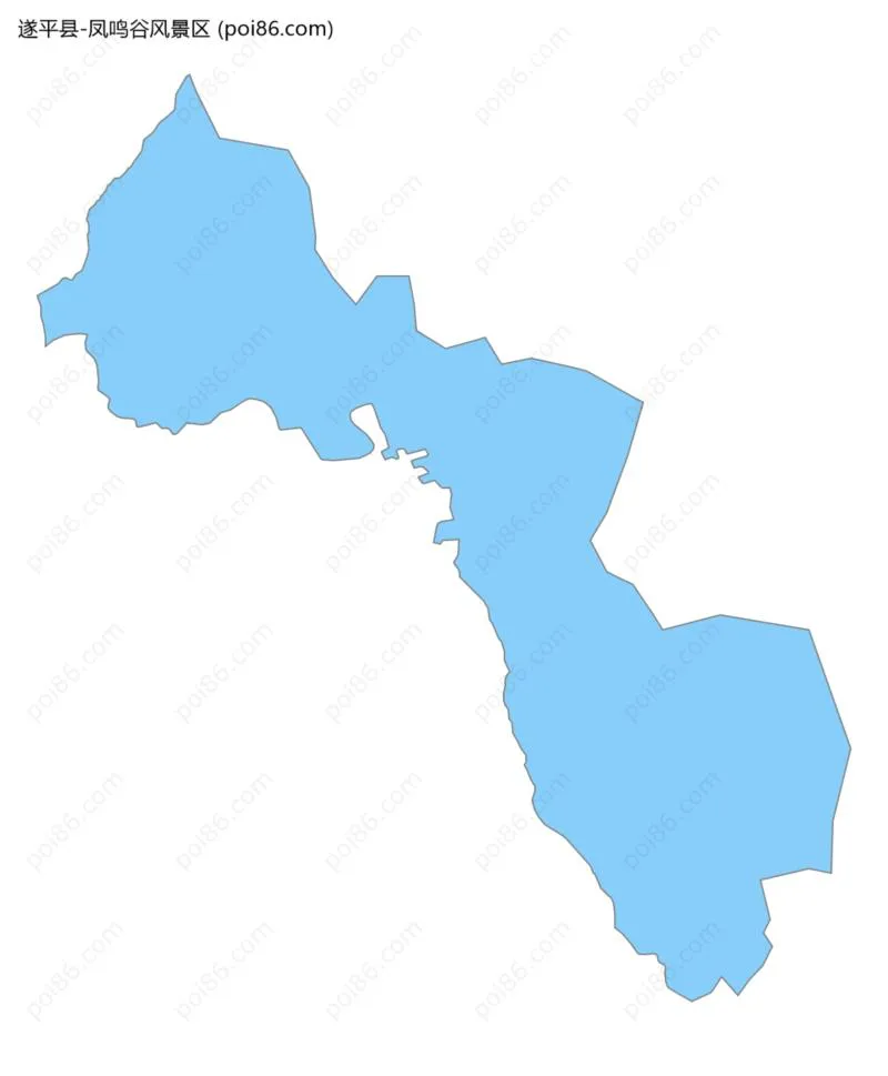 凤鸣谷风景区边界地图