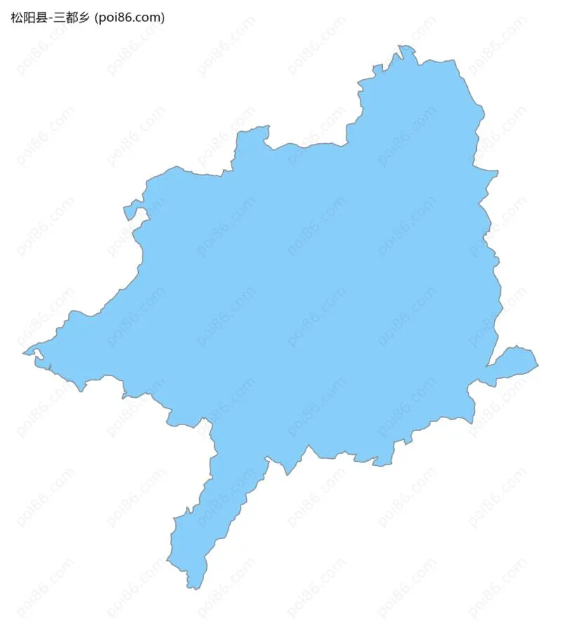 三都乡边界地图