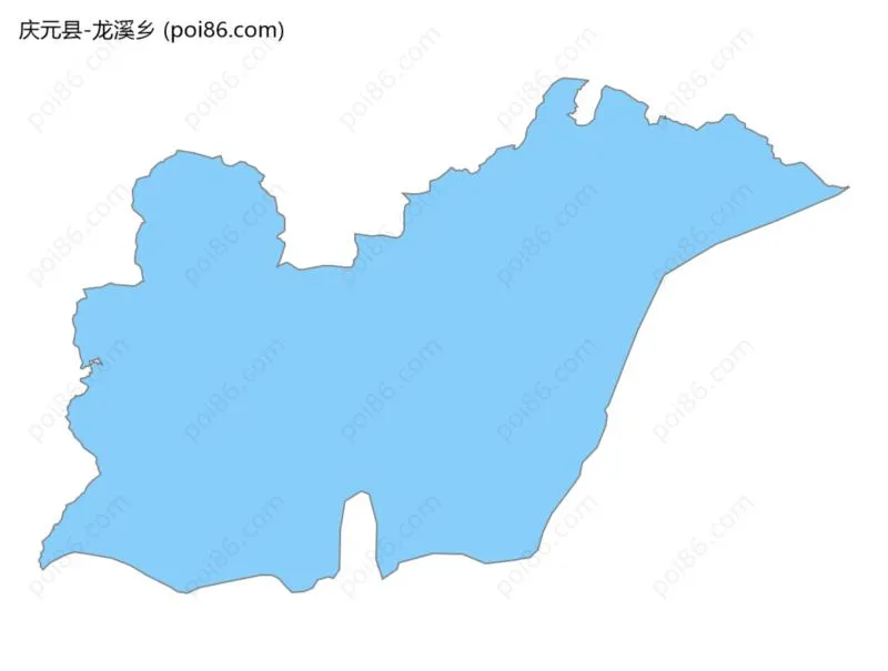 龙溪乡边界地图