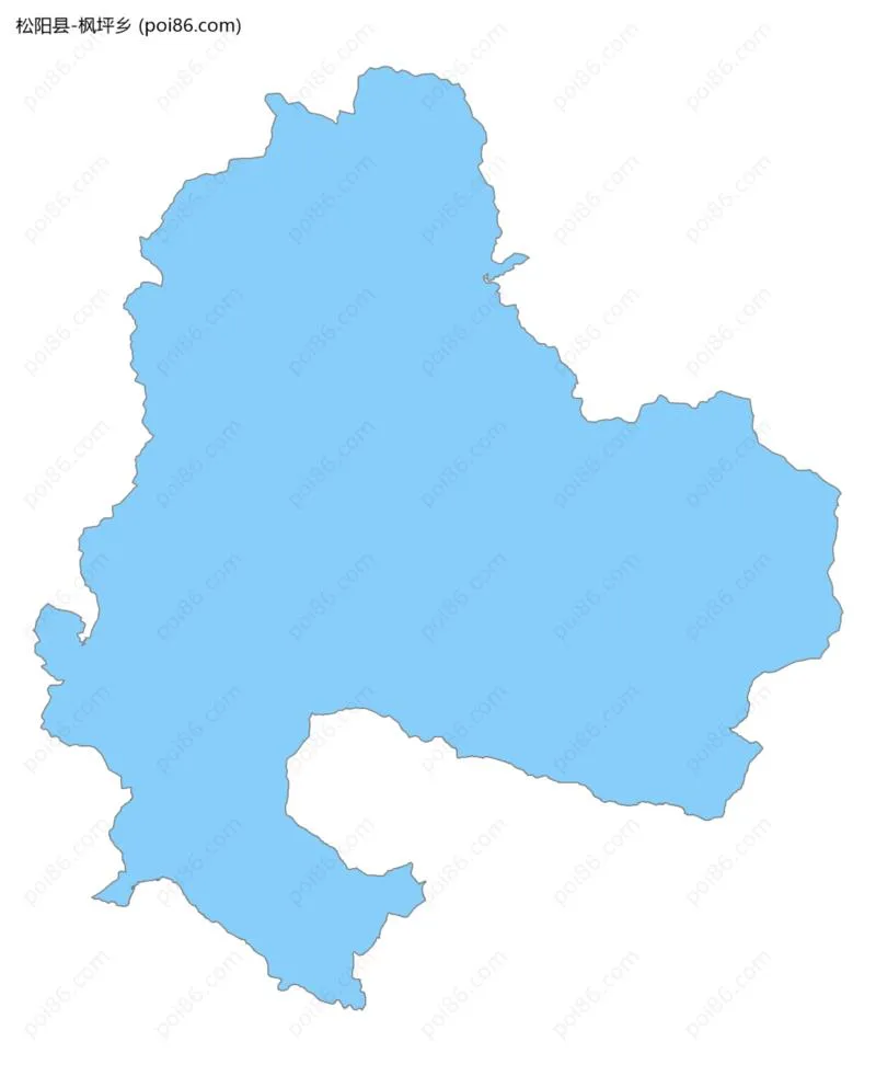 枫坪乡边界地图