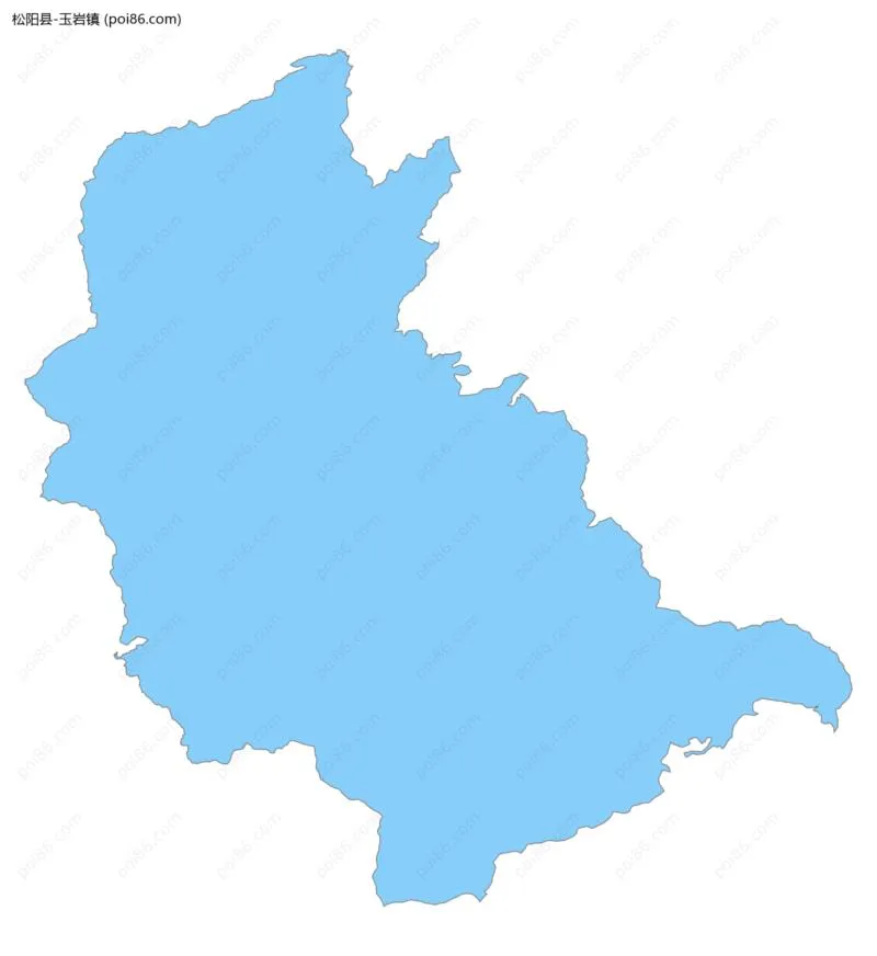 玉岩镇边界地图