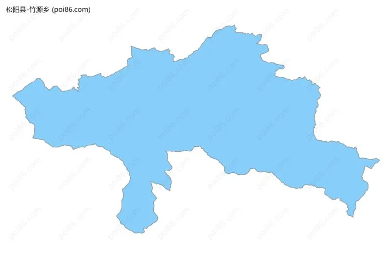 竹源乡边界地图