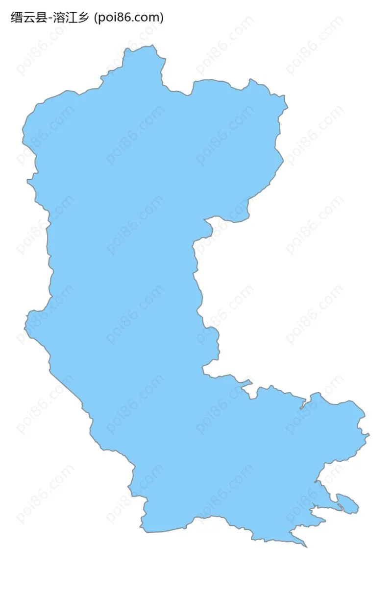 溶江乡边界地图