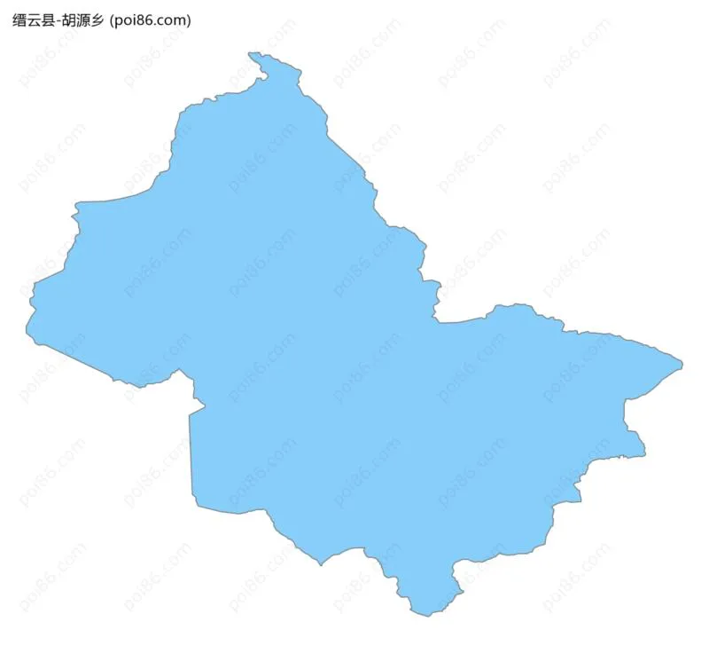 胡源乡边界地图