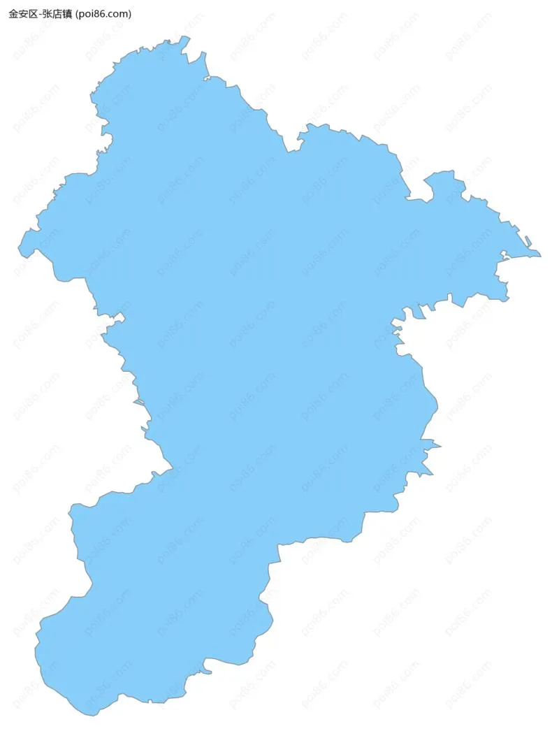 张店镇边界地图