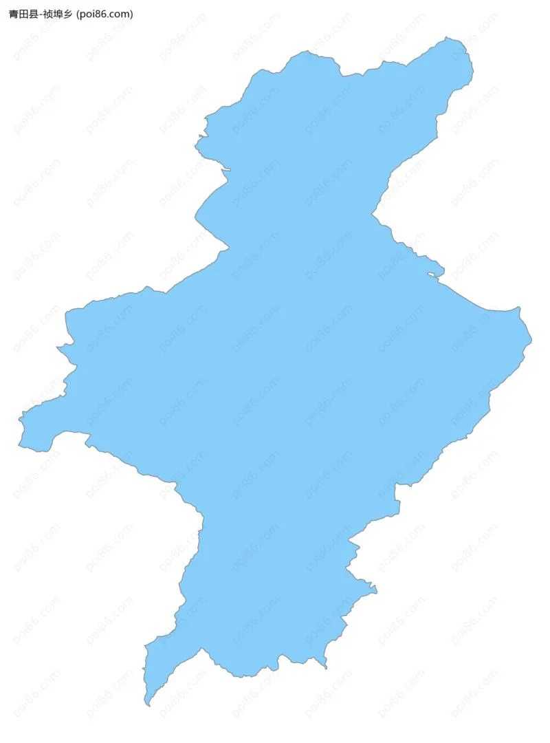 祯埠乡边界地图