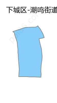 潮鸣街道边界地图